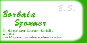 borbala szommer business card